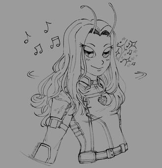 lineart only chibis